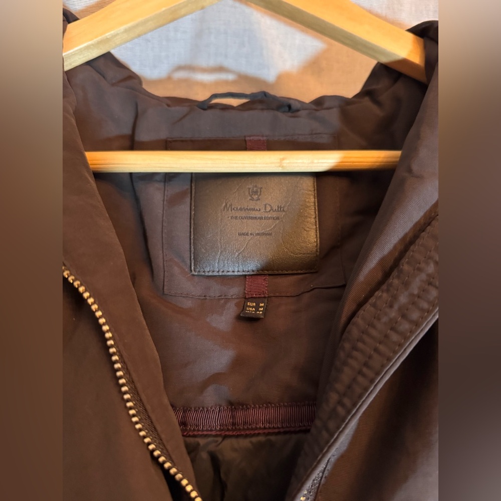 Massimo Dutti Hooded Jacket Size Size M - Picture 2 of 4